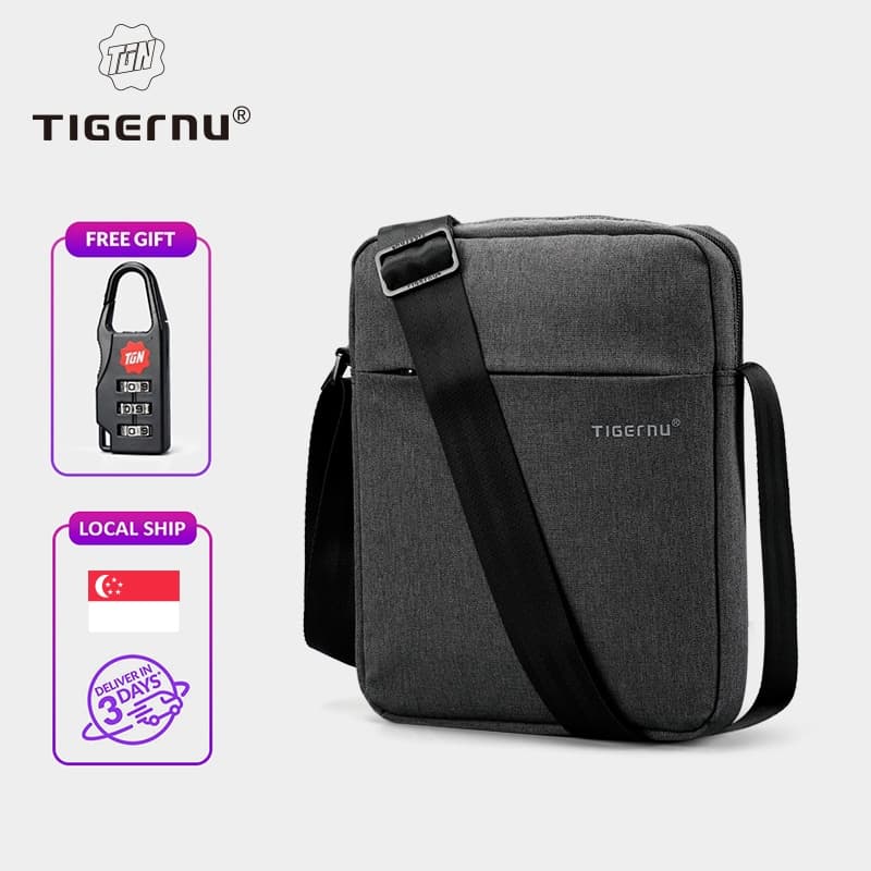 【Local Delivery】Tigernu 5102 Water Resistant Messenger Bag for Men Sling Bag pack (9.7'')