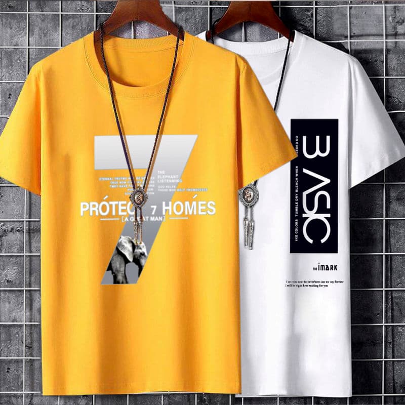 2022 New Round Neck short sleeve Korean Men T-Shirt