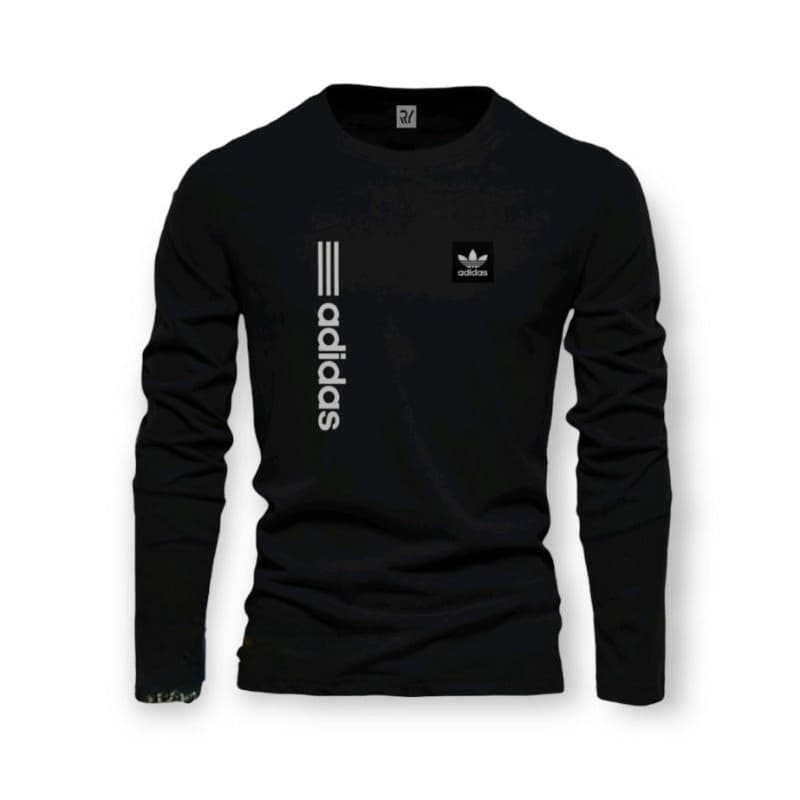 T-shirt Men Women Long Sleeve Addas Block Upright Silver/Premium Distro T-shirt/Cool T-shirt/Men's fashion/T-shirt Long Sleeve tee