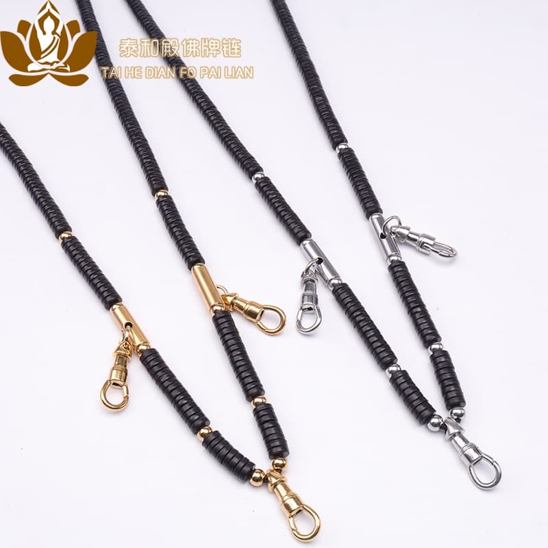Muxi New Style Coconut Shell Amulet Chain Hang One Three Statues Five Thai Brand Beak Hook Universal Rotating Buckle Does Not Fade In Warehouse