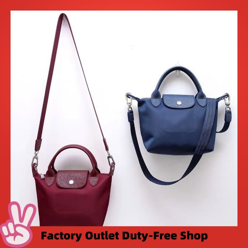 Ready Stock Women Large Capacity Tote Bag Long Top Handles Sing Bag Nylon Thicked Shoulder Bag Young Lady's Commuter Handbag