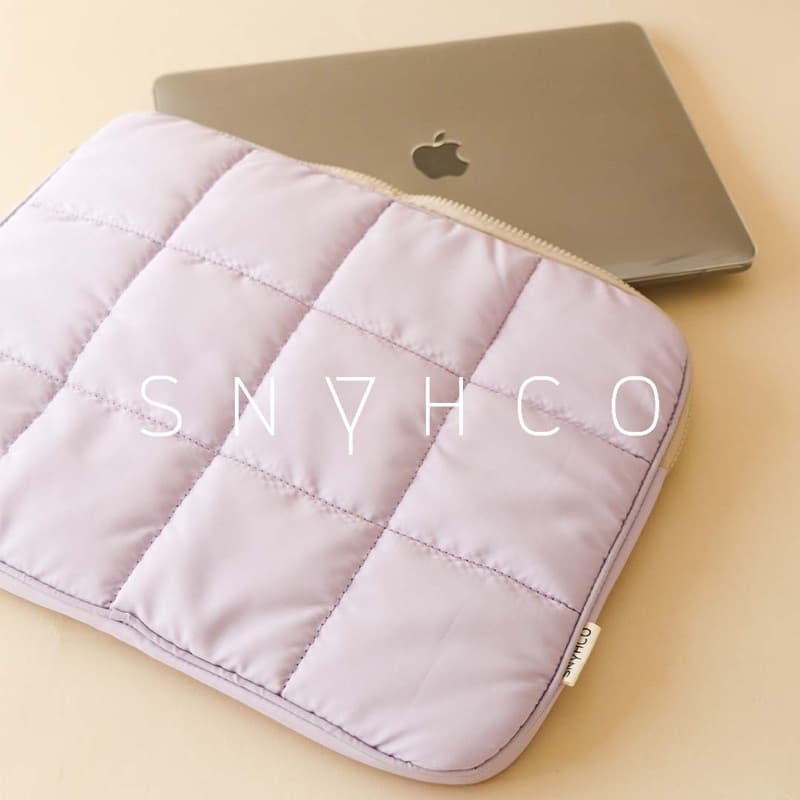 Puffy Zipper Pastel Waterproof Laptop Sleeve Bag 14-15 inch
