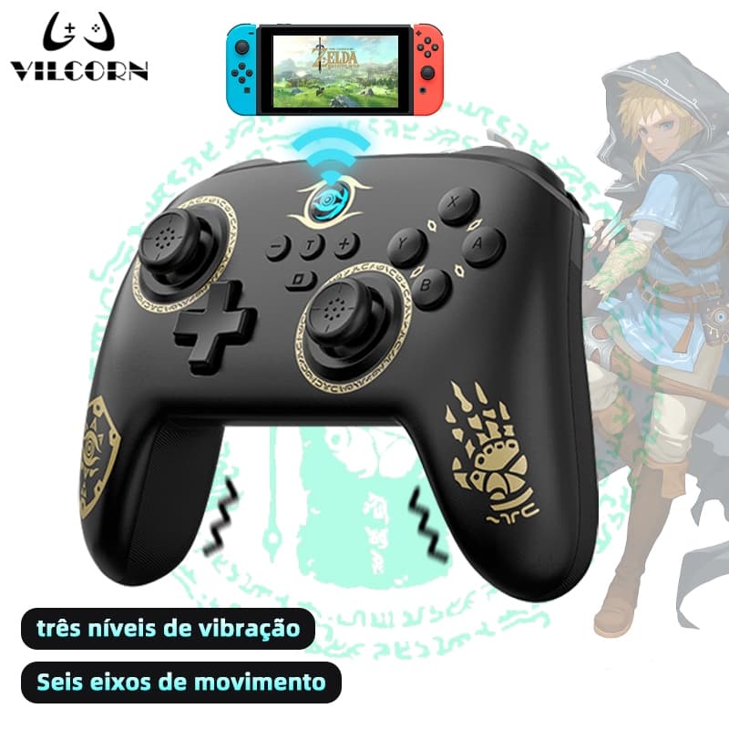 Switch Pro Gamepad Bluetooth-Compatible For Nintendo Switch/Lite/OLED PC Wireless Game Controller Turbo Function Joystick